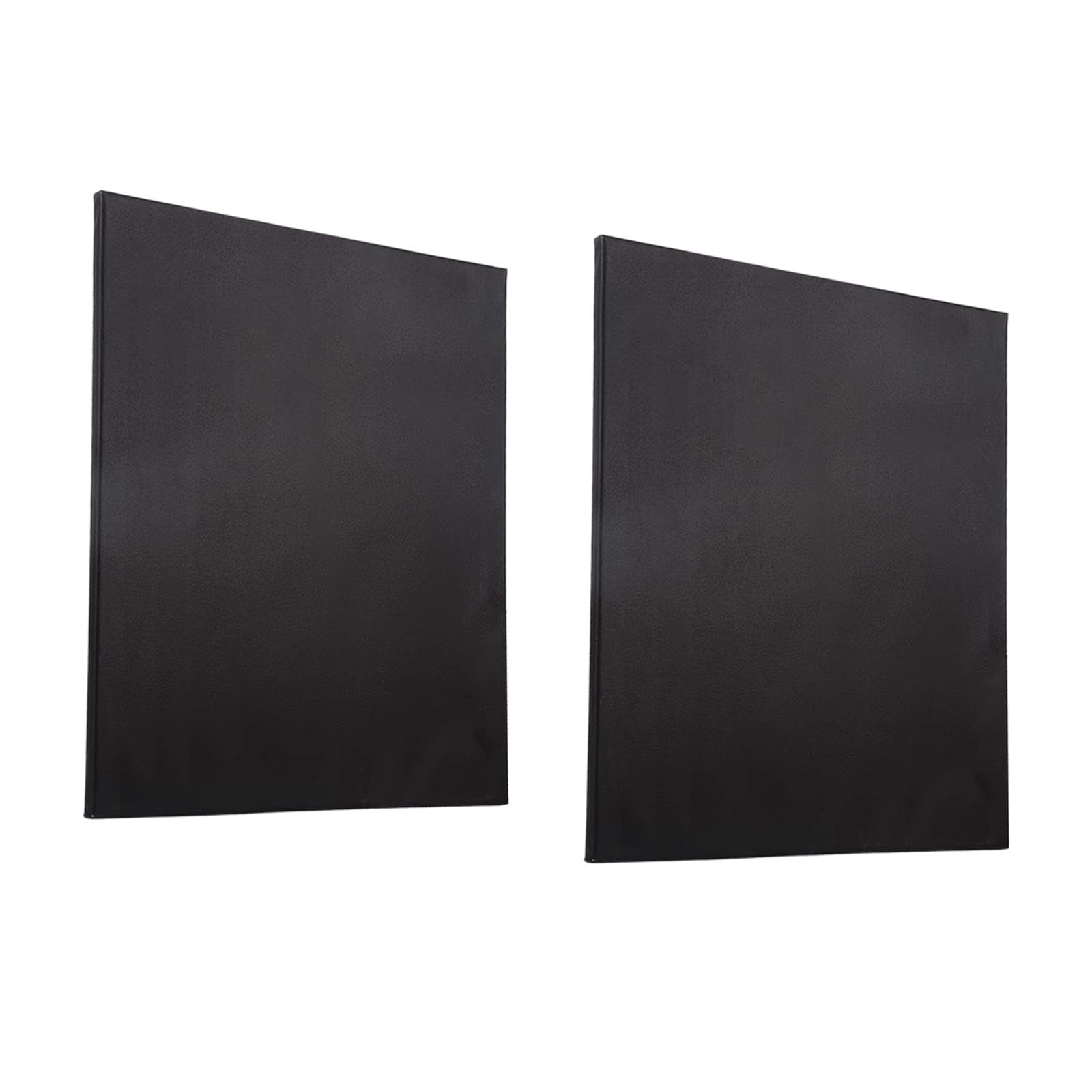 2 Piezas Lienzo en Tablero Negro Bastidor de Madera Pintura Algodón Recubierto Protección Prolongada Adecuado para Taller Estudio, 40x50cm