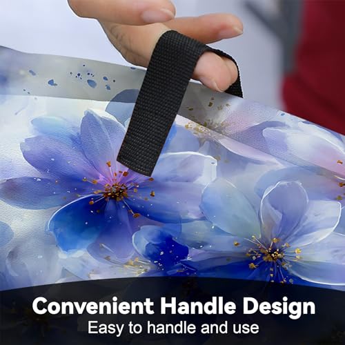 Image of Universal Coffee Maker Cover, Durable Polyester Lightweight Long-Lasting Dustproof Cotton Blend Appliance Protector for Kitchen Countertops (Blue)