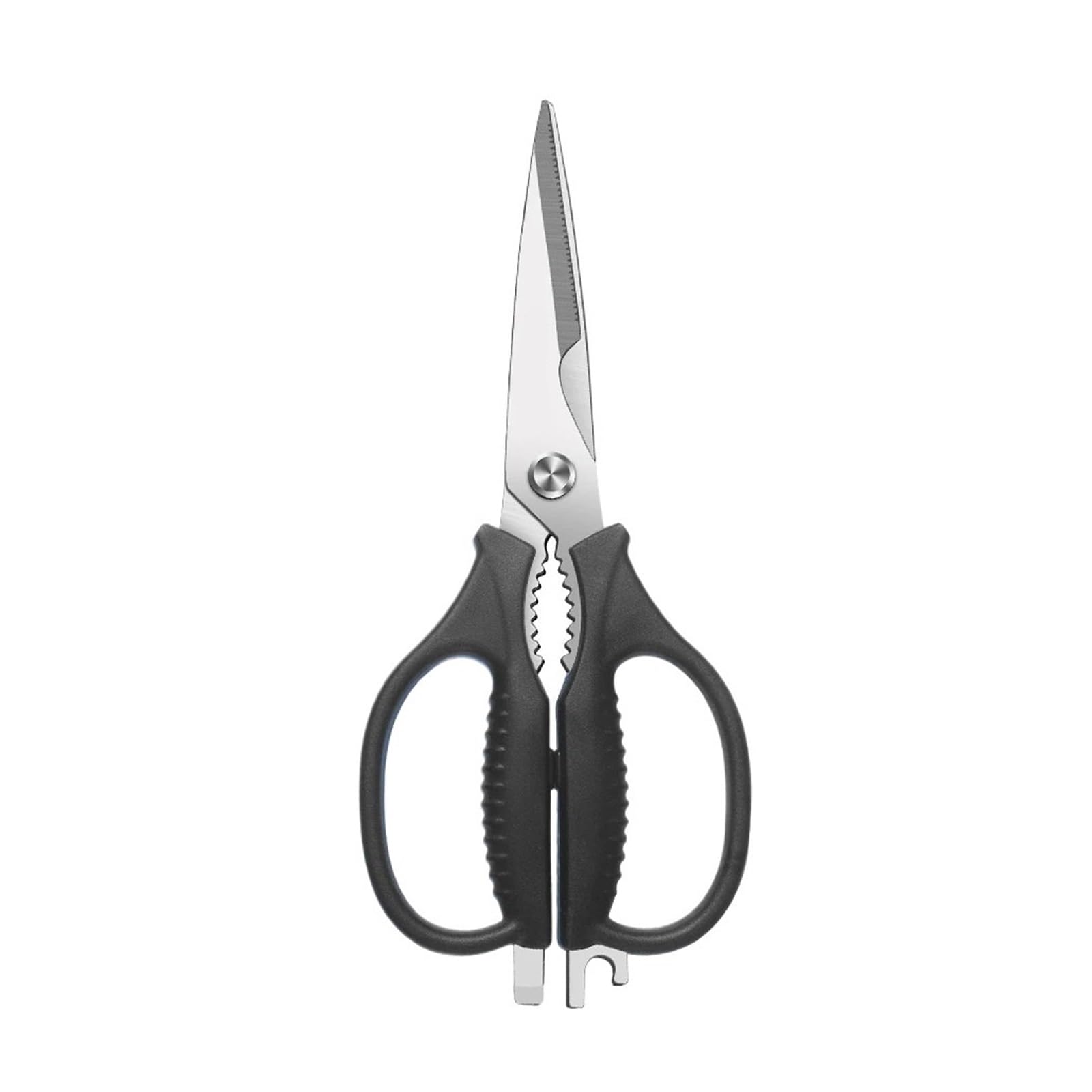 Titanium Plated Kitchen Scissors Stainless Steel Shears - Multi Functional Poultry Bone Meat(Black)