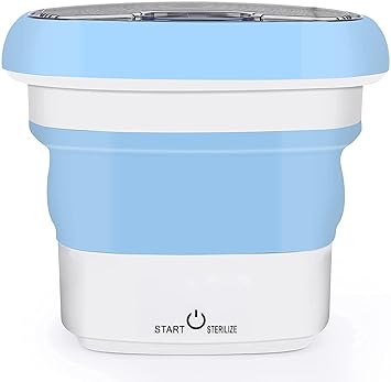 ONTRIP Portable Mini Washing Machine,Folding Washing Machine,Foldable .Lightweight Convenient Washer for Camping,Travelling,RV,Apartment Dorm and a Gift for Mothers or Family