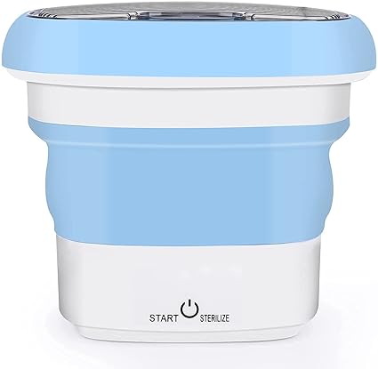 SHREVI Mini Foldable high-Frequency Vibration Washing Machine | Portable Washing Machine - Ultrasonic Cleaning Machine | Small Automatic Portable Underwear Folding Washing Machine.