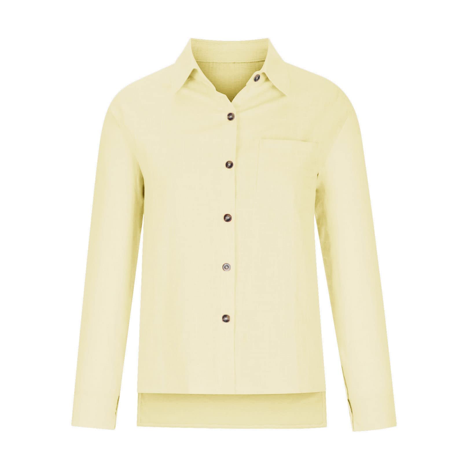Camisa de gasa de lino de manga larga para mujer, de verano, con cuello abotonado, informal, de muselina, a la moda, ajuste holgado, ropa de lino y algodón, camisa de playa con botones para mujer