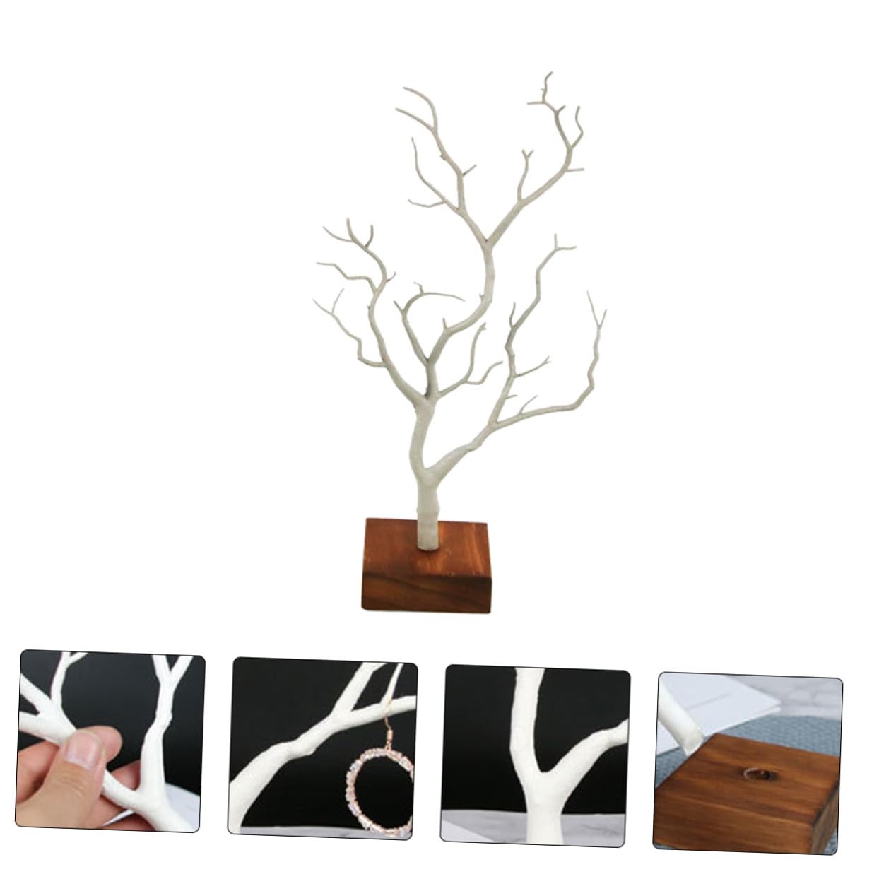 Alipis 2 Stücke Schmuck Ständer Baum Stilvolle Hängen Organizer Sicher Für Home Restaurant Cafe Decor