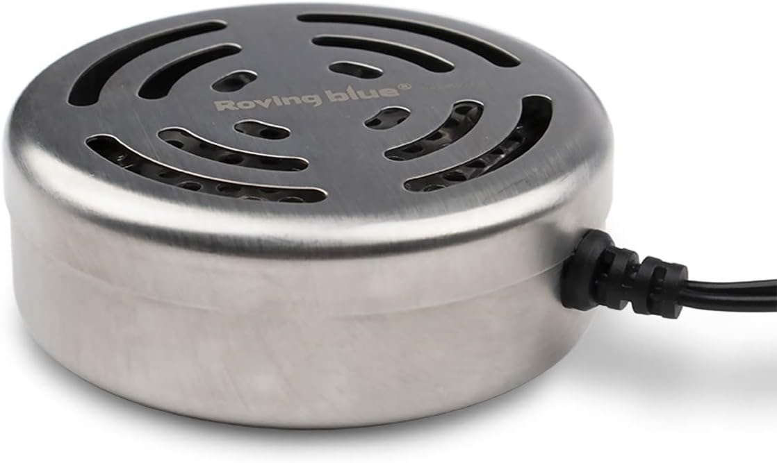 Roving Blue Ozo-Pod 10 - Home Ozone Water Purifier - Fruit and Vegetable Cleaner - Athletic Gear Deodorizer Odor Eliminator - Multi Purpose Ozone Generator For Home