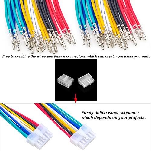 Kit de conectores macho y hembra Molex 5557 4.2mm con cables precrimpados miniatura 4