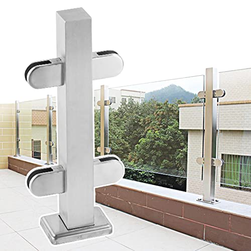 Poteau de serrage de clôture terrasse garde-corps métal véranda balustrade angle 95cm - 2