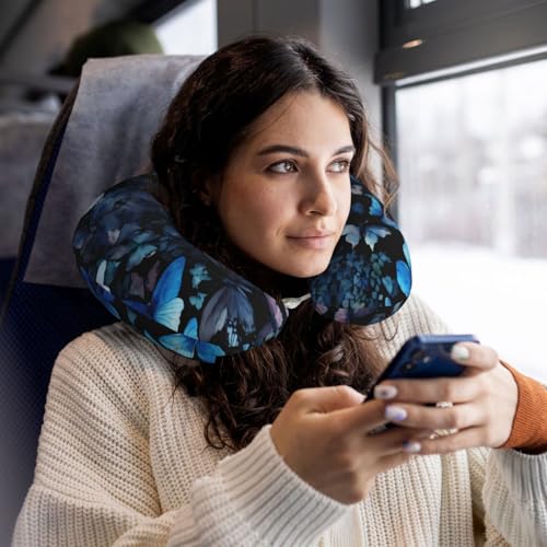 Almohada de Viaje con Funda Negra y Espuma Viscoelástica miniatura 6