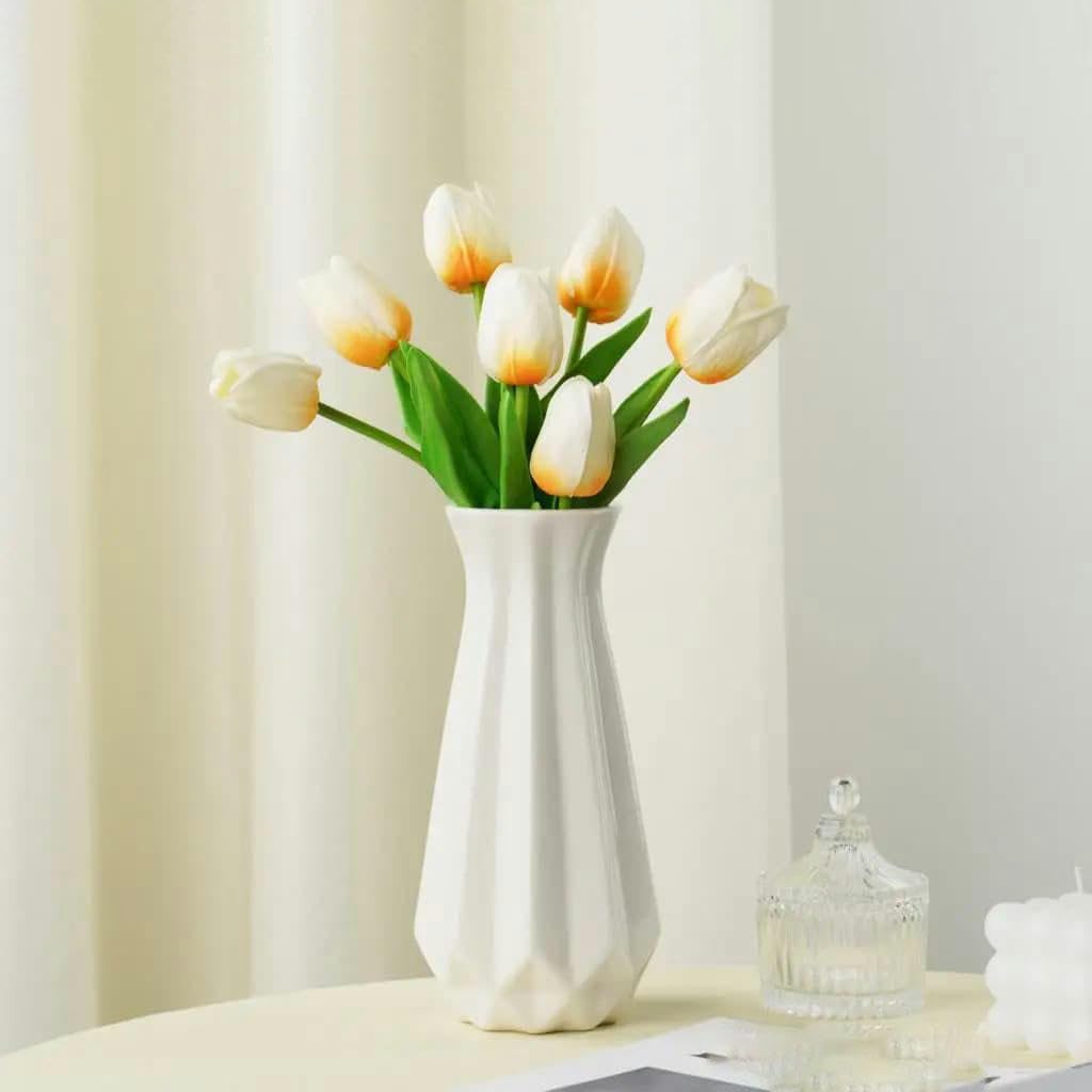 CVJdfhRE fake flowers， 5pcs Orange Flower Artificial Bouquet Foam Fake for Home Garden Decor Wedding(Hg2 15)