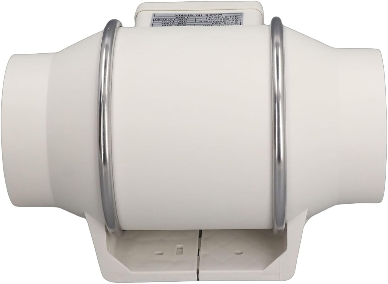 4 Inch Inline Duct Fan, 220mh High Efficiency Ventilation & Exhaust Fan for Bathroom Kitchen, 31dB Quiet, for Planting Tent Hydroponics 3D Printer Enclosure, US Plug (US Plug)