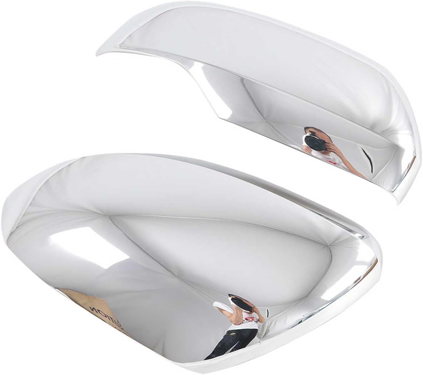 XJPGHA Wing Mirror Covers Caps for Mitsubishi Pajero Sport 2020, Sturdy Durable Cover Housing Door Mirror Vehicle Accessory Rearview Side Covers,Silver