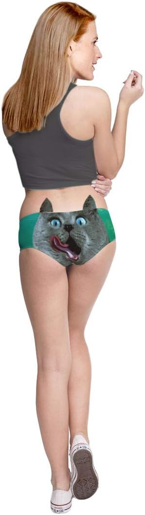 Ubrand RUNYNXIN Funny low-waisted Ears Underwear-Sexy for Women Gifts(ERDNK004G-M,Cat's ear2),Medium - Image 5