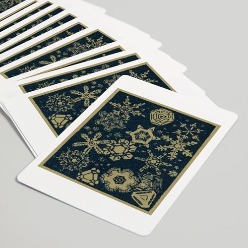 Baraja Póker 52 cartas Diseño Vintage Copos de Nieve miniatura 5