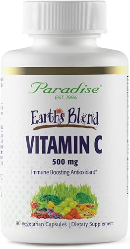 Paradise Herbs Earths Blend Vitamina C para apoyo inmunológico 500 mg 90 cápsulas Paradise Herbs Earths Blend Vitamina C para apoyo inmunológico 500 mg 90 cápsulas