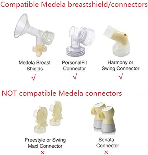 Miniatura 6 de Adaptador de reflujo para bomba Spectra S1, Spectra S2, Spectra 9 Plus para usar con piezas de protección mamaria Medela se conecta entre la brida