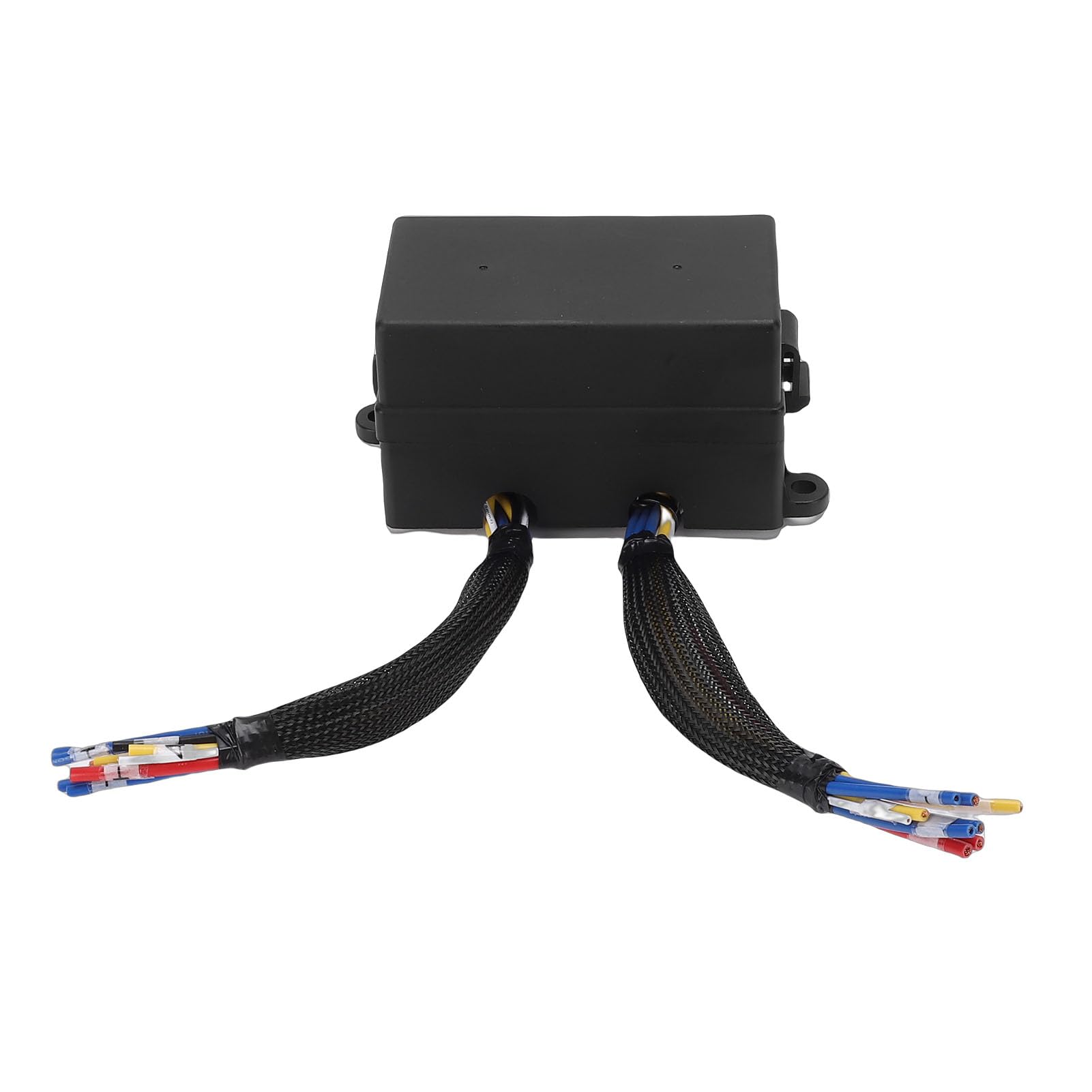 Eujgoov Caja de relé de Fusibles de 12 V, Bloque de Fusibles Automotriz Precableado con 4 Relés y 12 de Cuchilla ATC ATO, Caja de de relé Impermeable para