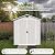 Patiowell 6X6 FT Plastic Outdoor Storage Shed with Lockable Door and Floor, Resin Garden Tool Shed with Window, Waterproof Easy Assembly for Backyard, Lawn, Patio Furniture Storage (Light Grey)