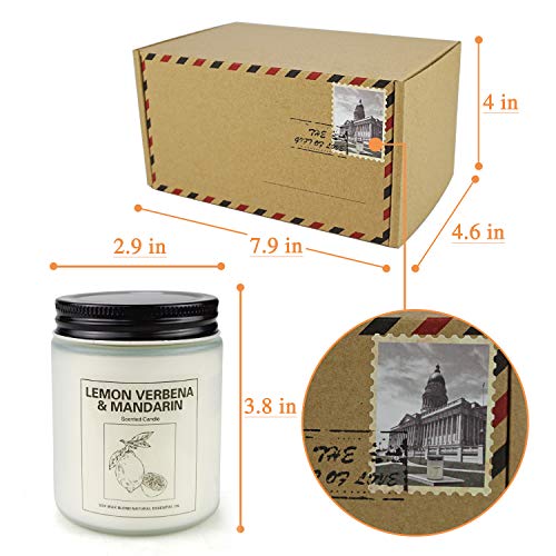 Vanilla Ice Cream And Lavender Candles For Home Scented, Aromatherapy Candle 2 Pcs, Soy Wax Candle Set, Gift With Strongly Fragrance Jar Candles #TOP6