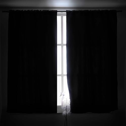 Miniatura 7 de BGment - Cortinas que bloquean la luz con bolsillo para cortinero y pestaña trasera, para dormitorio, cortinas de oscurecimiento térmicas para sala