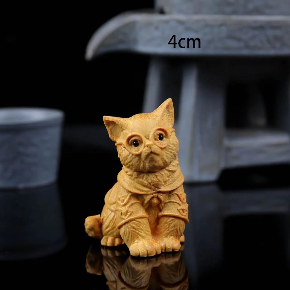 手彫り 置物 Amazon.co.jp: 木製 手作り 動物 様式1 置物 オブジェ 彫像 4cm