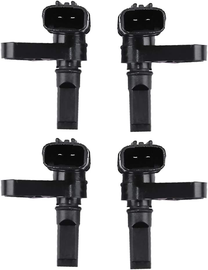 ABS Wheel Speed Sensor Front + Rear 4pcs Replacement for Toyota 4Runner Tacoma FJ Land Cruiser Lexus GX460 GX470 LX570