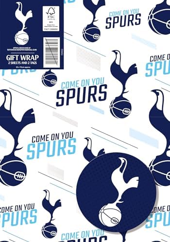 Arsenal FC Wrapping Paper 6 Sheets 6 Tags Sheet Size 70cmx50cm Official