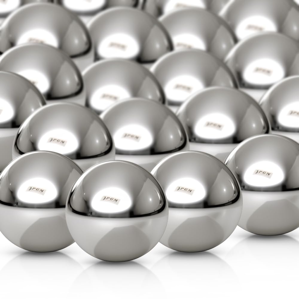 (1000 Pieces) PGN - 5mm (0.197") Precision Chrome Steel Bearing Balls G25 (Non Magnetic)