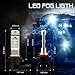 JDM ASTAR Super Bright High Power H10 9145 9140 9050 9155 LED Fog Light Bulbs, Ice Blue