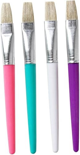 EXCEART 16 unids para pintura suministros de arte de nylon pintura pincel pintura suministros de arte pintura plana pincel pintura pinceles color disponible en Yaxa Peru