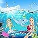 Yellow River Mermaid Princess Doll Playset, Color Changing Mermaid Tail by Reversing Squins, 12