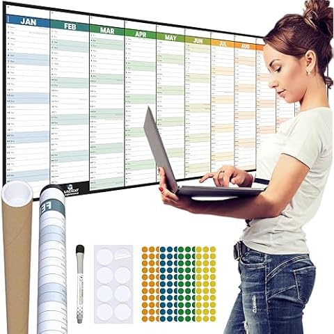 2025 Glacient Wall Planner with Accessories Cover