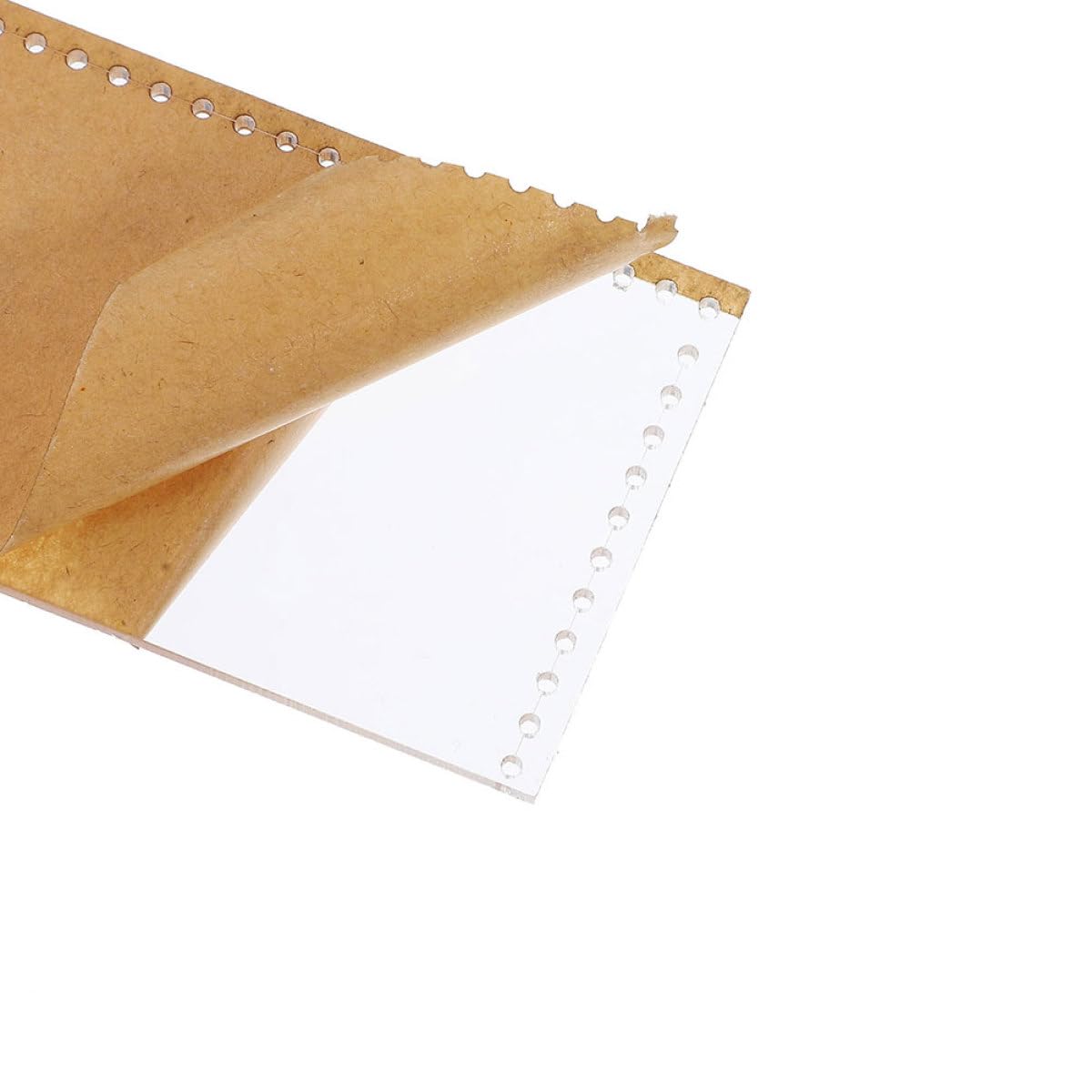 Modèle de Portefeuille Gabarit Portefeuille Pratique en Cuir Réutilisable en Acrylique pour Création Rapide et Précise pour Artisans et Débutants