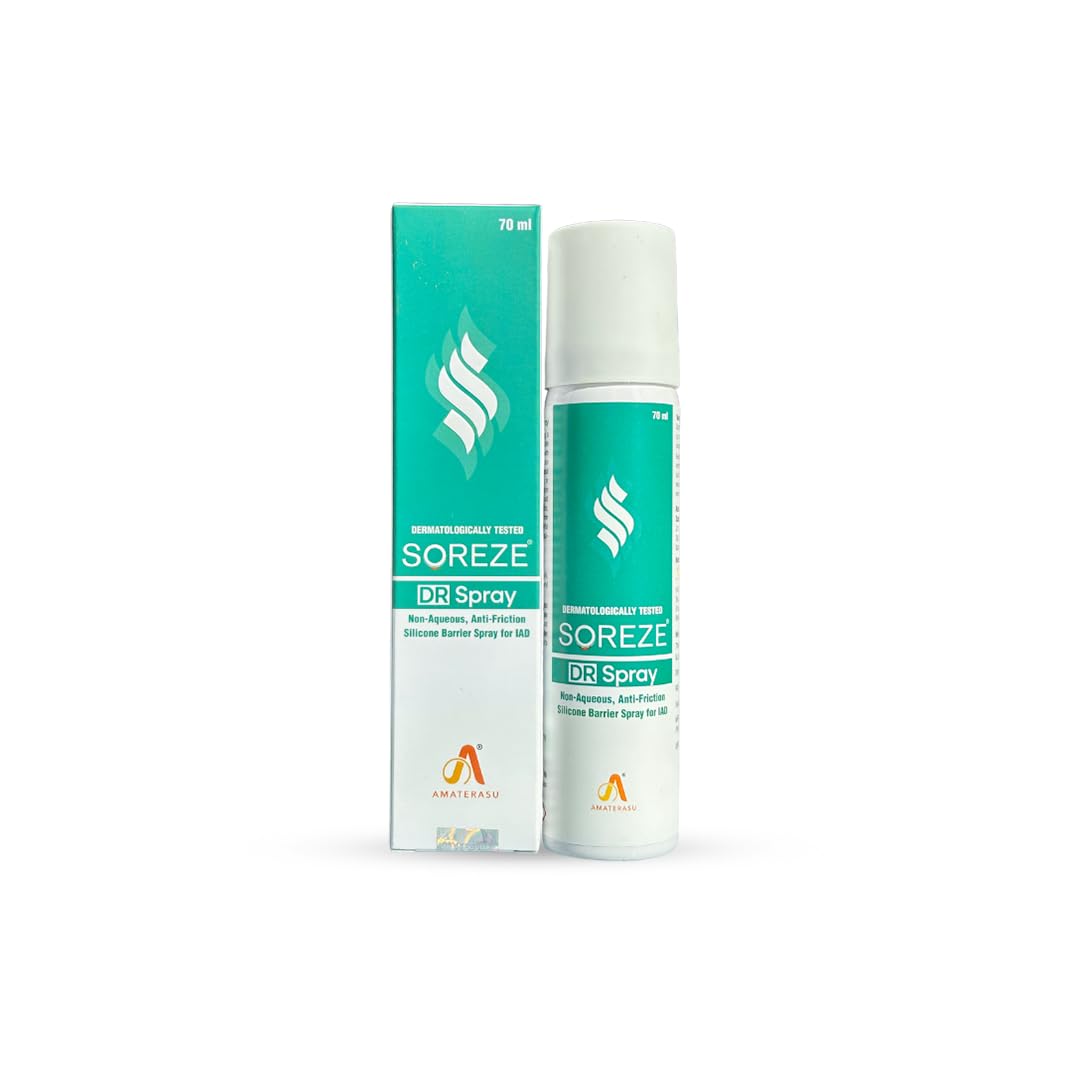 Soreze Diaper Rash Spray | Treatment and Prevention of Baby and Adult Diaper Rashes | Dermatologically Tested | Pack of 1-70ml (70ml Each)-image-44