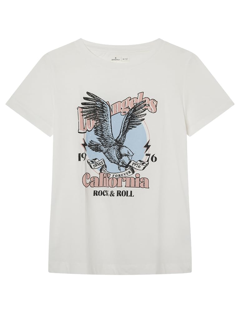 SPRINGFIELD Women's T-Shirt, Light Beige, XL