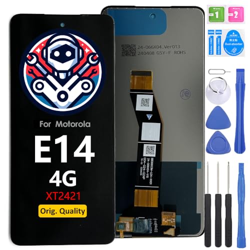 iYAiYO Pantalla LCD Táctil Repuesto Compatible con Motorola Moto E14 Original Reparación Pantalla Display Completa Digitalizador De Reemplazo con Herramientas