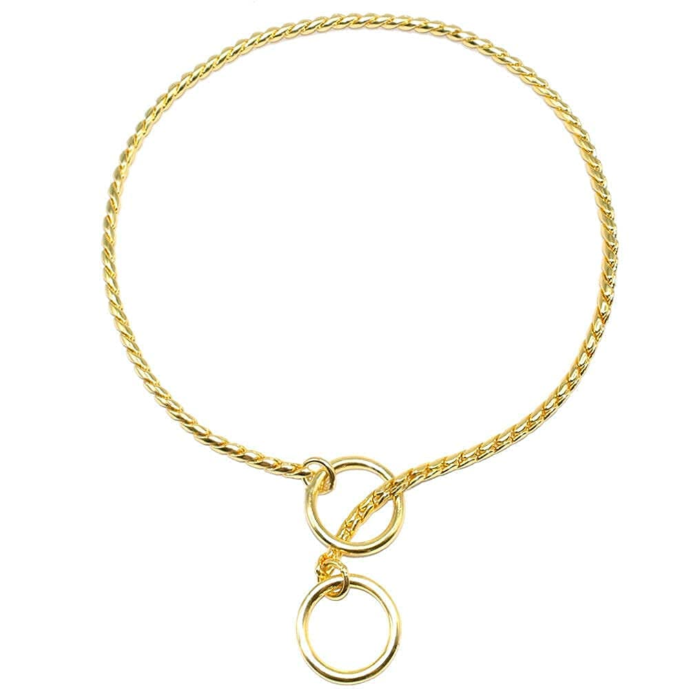Dog Trust Choke Chain Training Dog Collars Snake Choker Pet Show Collar Gold Snake Choke Chain Dog Choker Collar 1 Piece X-Large, Gold (B09LMKFZPS) Amazon Price History, Amazon Price Tracker