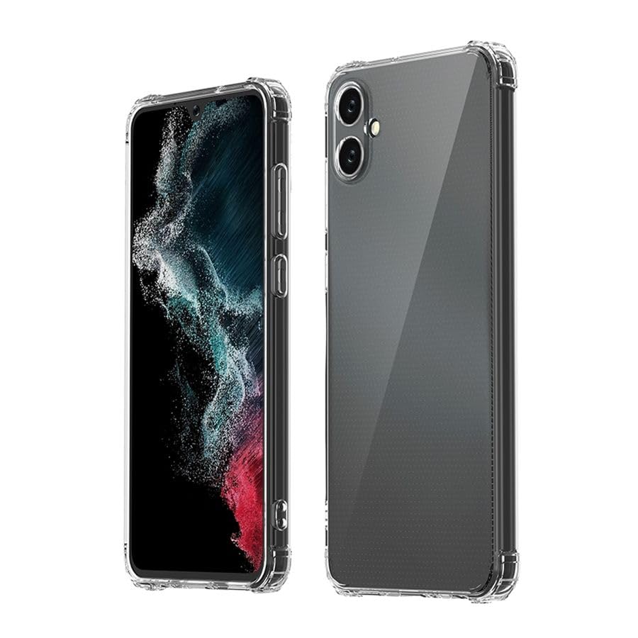 Image of for Samsung A05 Case,Samsung A05 Phone Case Clear Transparent Reinforced Corners TPU Shock-Absorption Flexible Cell Phone Cover for Samsung A05 - Transparent