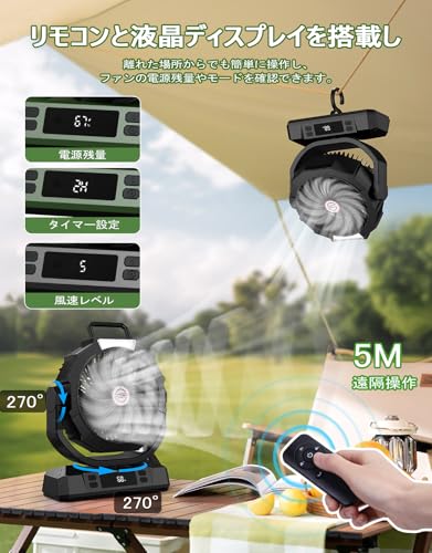 Giftelf キャンプ 扇風機 40000mAh P50 の商品画像 3