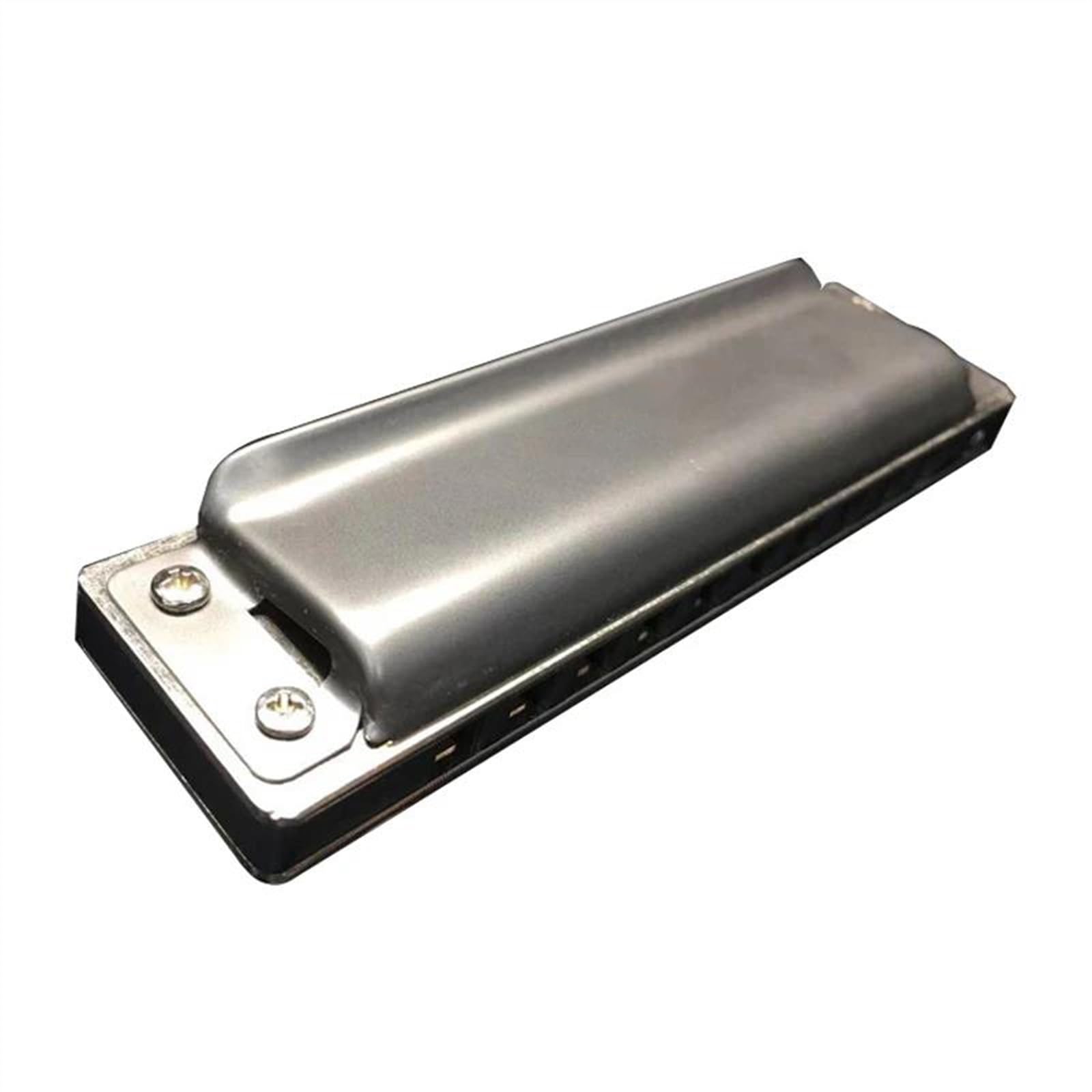 Profesjonalny instrument harmonijkowy z 10 otworami Blues Harp Szara obudowa ze stali nierdzewnej Harmonijka Dla Początkujących (Color : C)