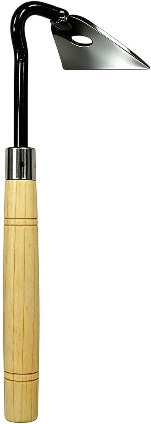 Hoes for Gardening | Wood Handle Steel Heavy Duty Handheld Trowel | Hand Hoe Garden Tool,for Digging Planting Loosening Soil Transplanting Gardening Farming Outdoor Courtyard Field Vegetable
