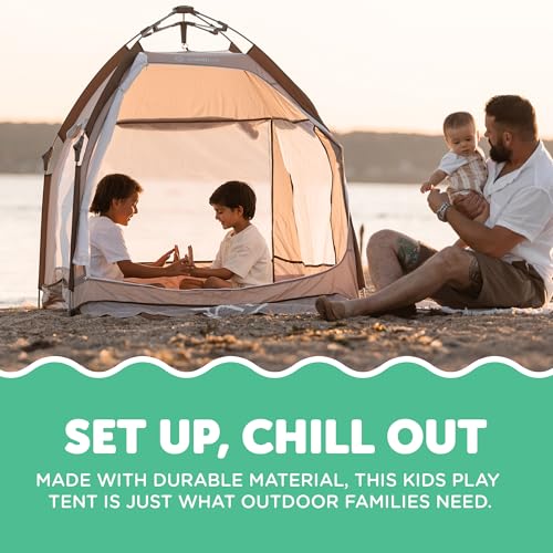 Image of Baby Delight Go with Me Villa Portable Tent and Playard | Kids Tent and Playhouse | Indoor and Outdoor | Sandstone