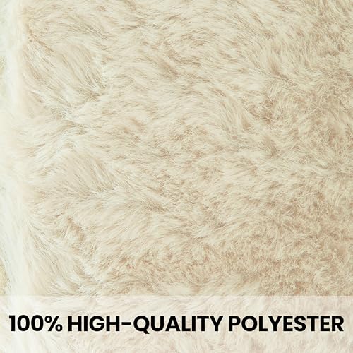 Olivia Rocco 2-teiliges Badematten-Set, extra weich, pflegeleicht, Plüsch-Badteppich + WC-Vorleger, super saugfähig, rutschfest, Badematte für Badezimmer, WC, Dusche, cremefarben – Bild 6