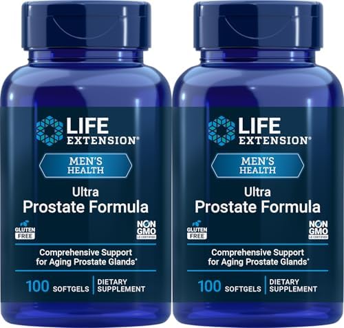 Life Extension Ultra Prostate Formula, 100 Softgels (Pack of 2) – Natural Supplement for Men