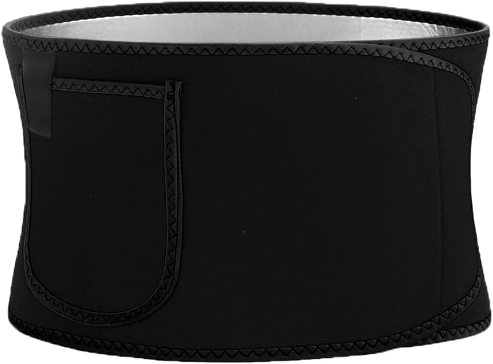 Sauna Waist Trainer Belt with Phone Holder, Nano-Silver Sweet Sweat Waist Trimmer Body Shaper