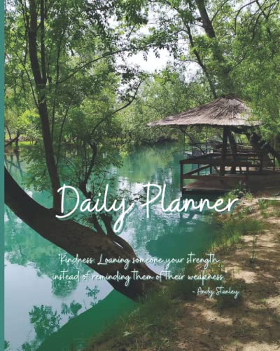 Daily Planner: 220 page-8"X10"-soft cover-365 day by day-undated-each day has a full page dedicated to it. It includes bonus pages for even more organization help. image 2