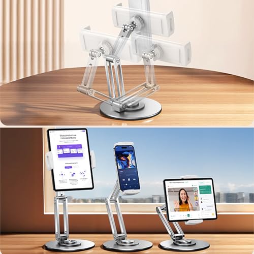 Support de tablette avec base rotative à 360 degrés compact en alu - 2
