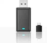 Adaptador automotivo 2 em 1 sem fio CarPlay Android Mini USB Dongle, Plug & Play, converte CarPlay original com fio para carro sem fio, para carros 2016-2023 com CarPlay com fio de fábrica | Android