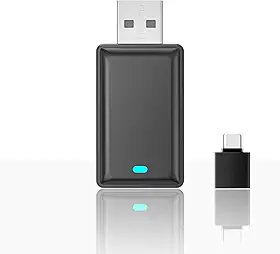 Adaptador automotivo 2 em 1 sem fio CarPlay Android Mini USB Dongle, Plug & Play, converte CarPlay original com fio para carro sem fio, para carros 2016-2023 com CarPlay com fio de fábrica | Android
