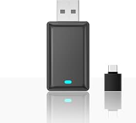 Adaptador automotivo 2 em 1 sem fio CarPlay Android Mini USB Dongle, Plug & Play, converte CarPlay original com fio para carro sem fio, para carros 2016-2023 com CarPlay com fio de fábrica | Android