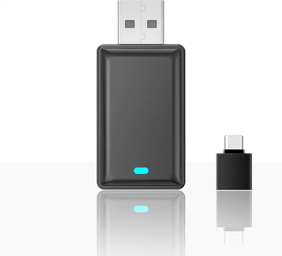 Adaptador automotivo 2 em 1 sem fio CarPlay Android Mini USB Dongle, Plug & Play, converte CarPlay original com fio para carro sem fio, para carros 2016-2023 com CarPlay com fio de fábrica | Android