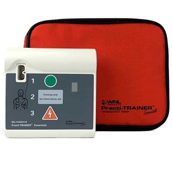 WNL Products WL120ES10 Practi-Trainer Essentials AED Training Kit Base Model with Reusable Pads for CPR & AED Training Use Only (1 Pack Kit)
